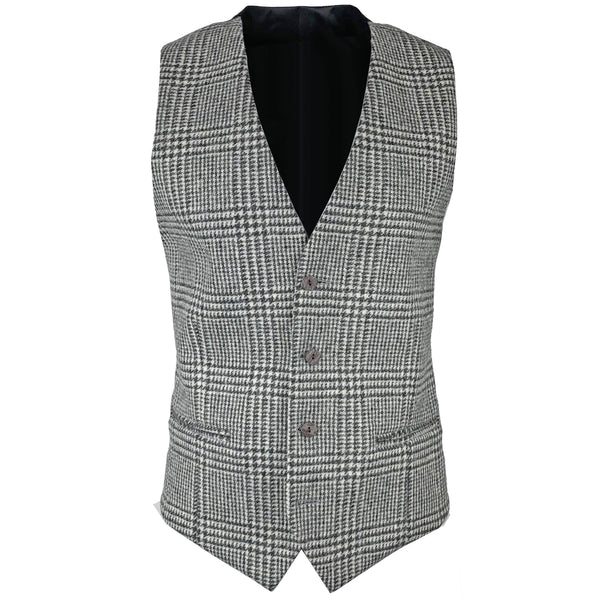 Grey Check Waistcoat