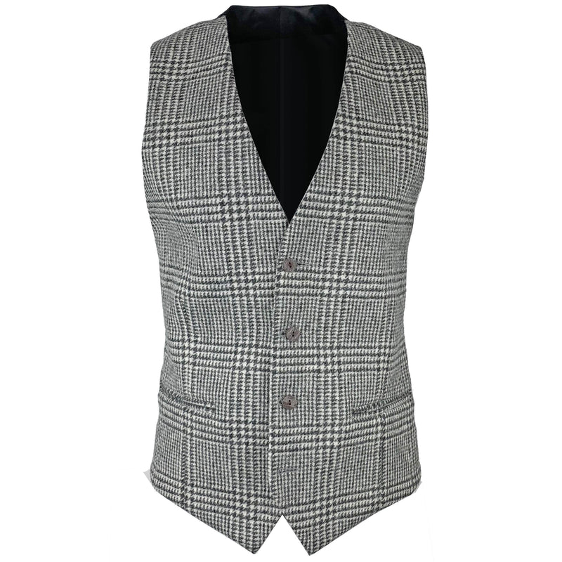 Grey Check Waistcoat