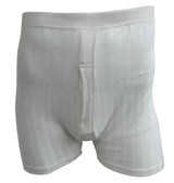 Guardian Men's Thermal Trunks Ribbed Thermal - White.