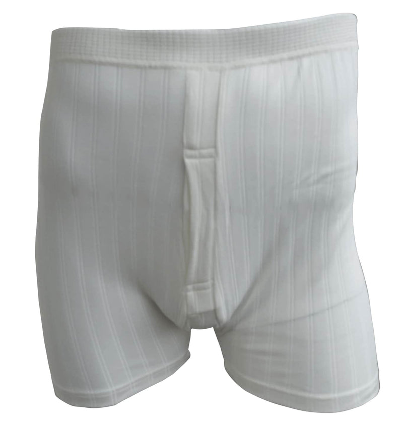 Guardian Men's Thermal Trunks Ribbed Thermal - White.