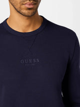 Guess Braulio CN Fleece Sweatshirt Smart Blue