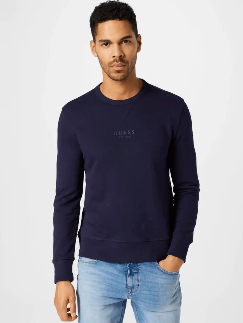 Guess Braulio CN Fleece Sweatshirt Smart Blue