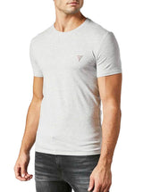 Guess Core Logo Basic T-Shirt Triangle Logo Grey - Shirts & 