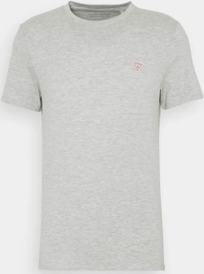 Guess Core CN SS Tee Basic T-Shirt Triangle Logo - Grey