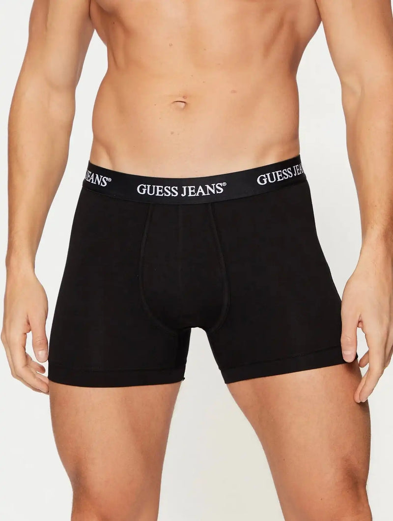 Guess Jeans Mens 2 Pack Boxer Briefs Black/Grey Northern Ireland