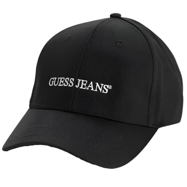 Guess Jeans Mens Embroidered Baseball Cap Black Northern Ireland