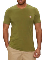 Guess Men’s Crew Neck SS T - Shirt Stone Green Northern Ireland