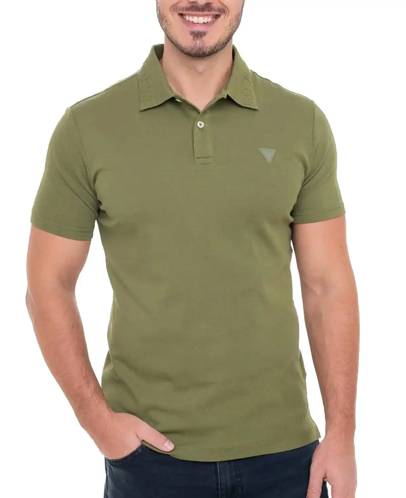 Guess Men’s Nolan SS Polo Shirt Green Stone Northern Ireland Belfast