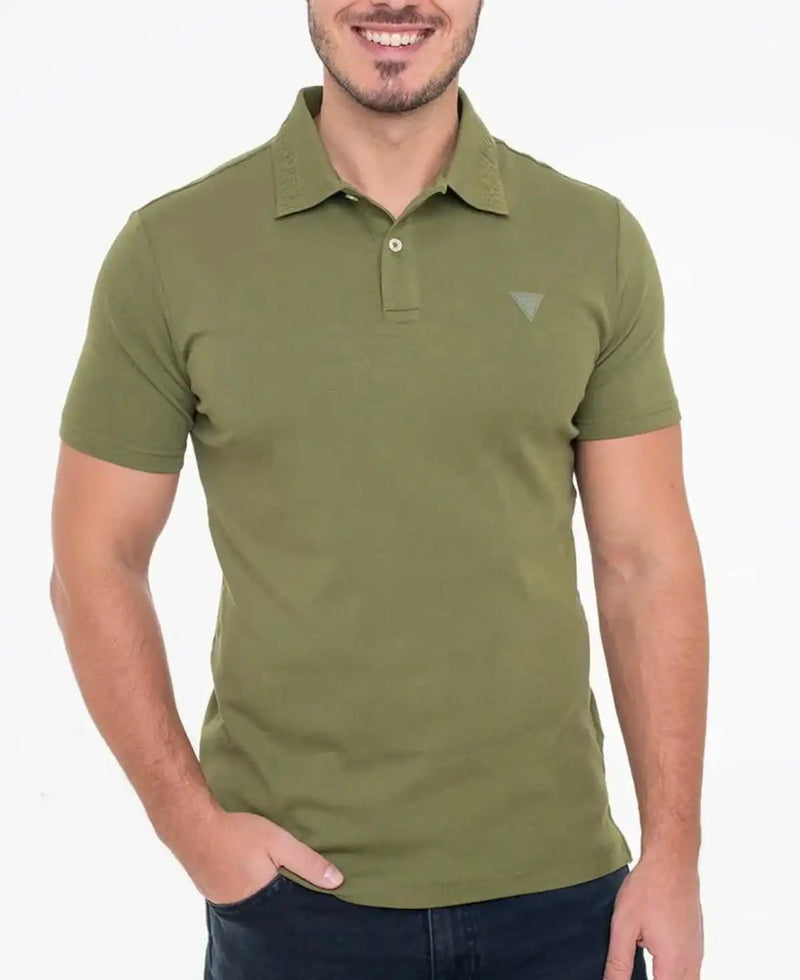 Guess Men’s Nolan SS Polo Shirt Green Stone Northern Ireland Belfast