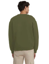 Guess Mens American Tradition Crew Neck Sweatshirt Olive Northern