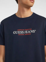 Guess Mens American Tradition T-Shirt Navy Northern Ireland Belfast