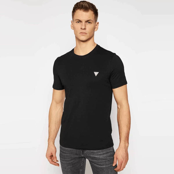 Guess Basic T-Shirt Triangle Logo - Black