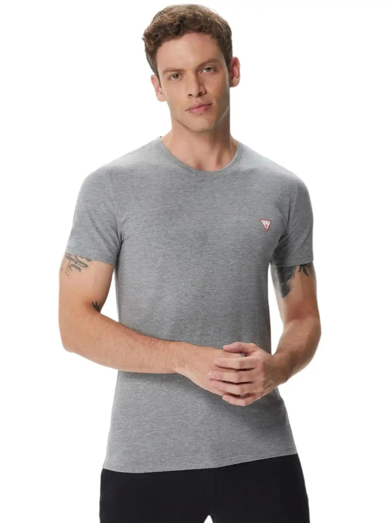 Guess Men’s Core Logo T-Shirt Marble Heather Grey Northern Ireland