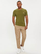 Guess Men’s Crew Neck SS T - Shirt Stone Green Northern Ireland