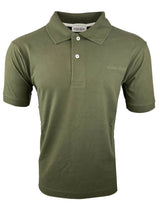 Guess Mens Embroidered Logo Polo Shirt Olive Light Green Northern