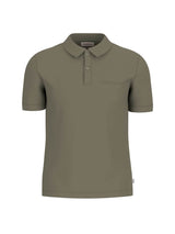 Guess Mens Embroidered Logo Polo Shirt Olive Light Green Northern