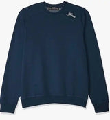 Guess Mens Inserted W Logo Crew Neck Sweatshirt Blue Northern Ireland