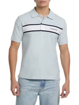Guess Mens Logo Embroidered Polo Blue Northern Ireland Belfast