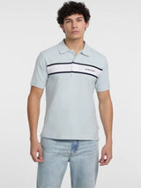 Guess Mens Logo Embroidered Polo Blue Northern Ireland Belfast