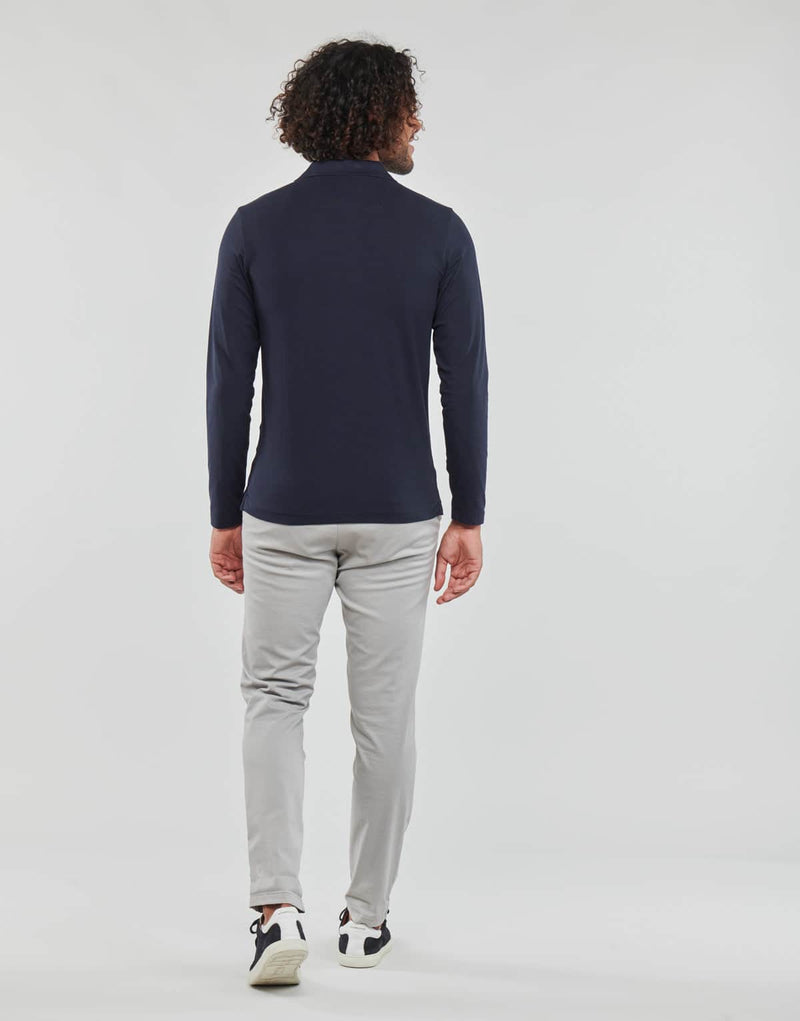 Guess Oliver Long Sleeve Polo Smart Blue - Shirts & Tops