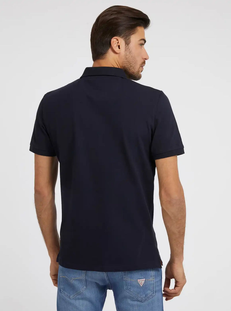 Guess Men’s Polo Shirt Lyle Short Sleeve Smart Blue Ballynahinch