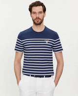 Guess Men’s Short Sleeve CN YD Striped T-Shirt Navy/White Northern