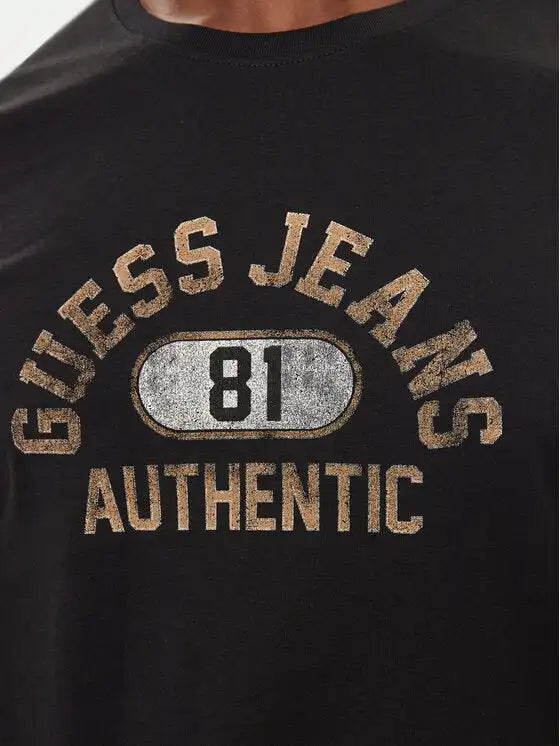 GUESS Mens Slim GJ Authentic T-Shirt Black Northern Ireland Belfast