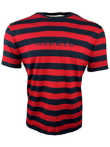 GUESS Mens Striped Logo T-Shirt Navy/Red Northern Ireland Belfast