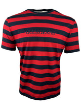 GUESS Mens Striped Logo T-Shirt Navy/Red Northern Ireland Belfast