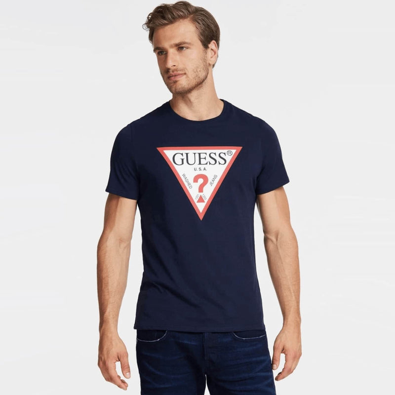 Guess CN SS Original Logo Tshirt Navy