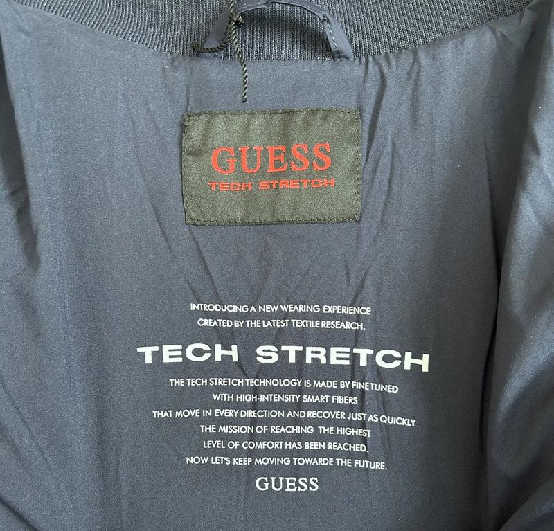 Guess Mens Tech Stretch Biker Jacket M3BL11WFOO0 Navy Ballynahinch