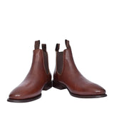 Harrison Men’s Dealer Chelsea Boots Hand Brush Brown Northern