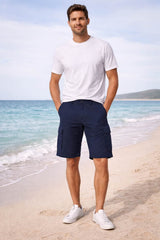 Hattric Mens Cargo Bermuda Shorts Navy Northern Ireland Belfast