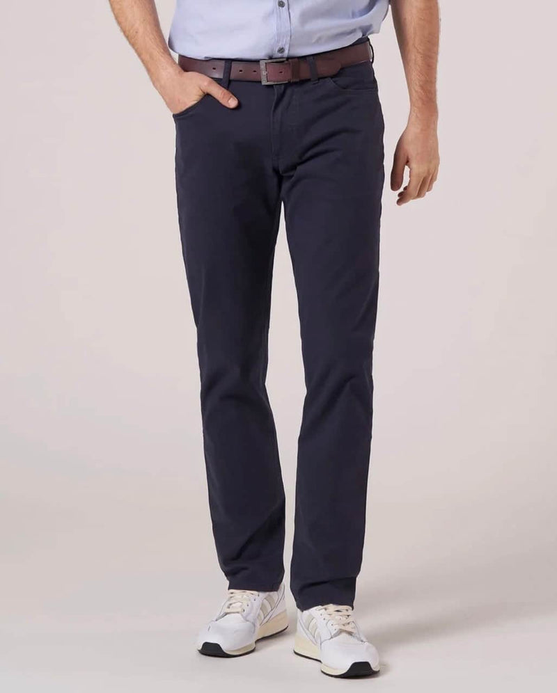 Hattric Men’s Chino Trousers Hunter Straight Leg Stretch 688405/45
