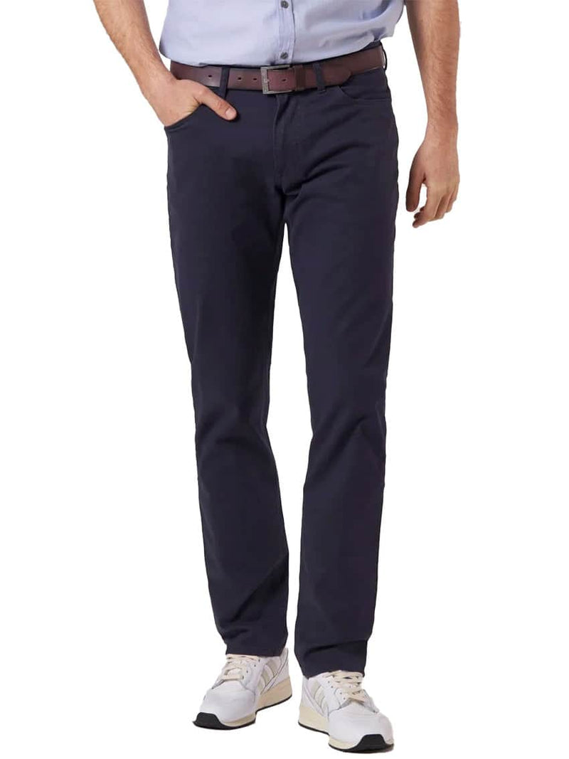 Hattric Men’s Chino Trousers Hunter Straight Leg Stretch 688405/45
