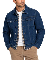 Hattric Mens Denim Jacket Dark Blue Northern Ireland Belfast
