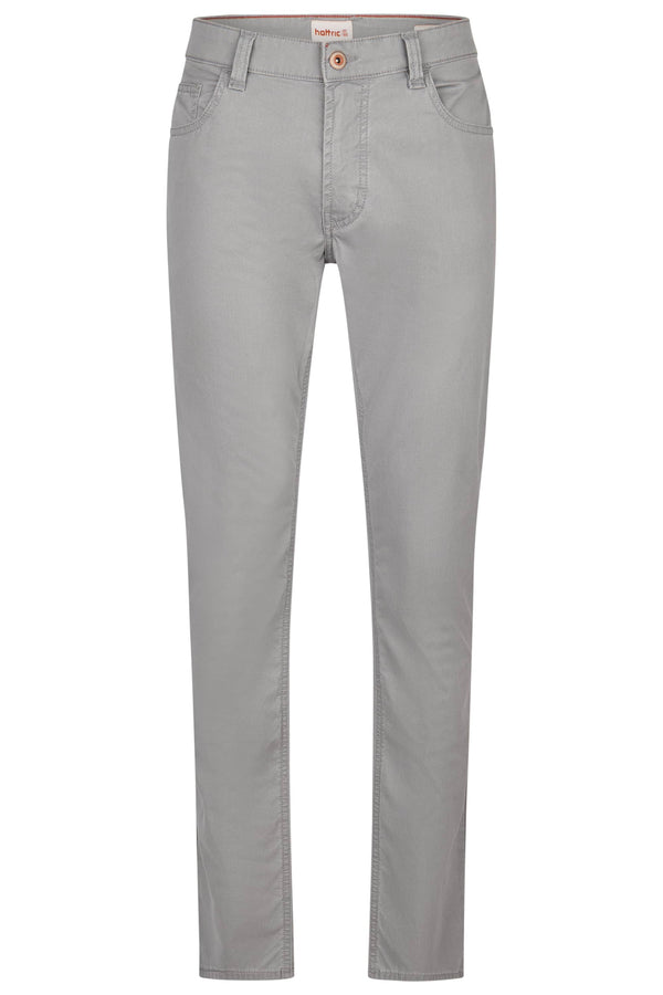 Hattric Mens Harris Slim 5 Pocket Trousers Grey Northern Ireland