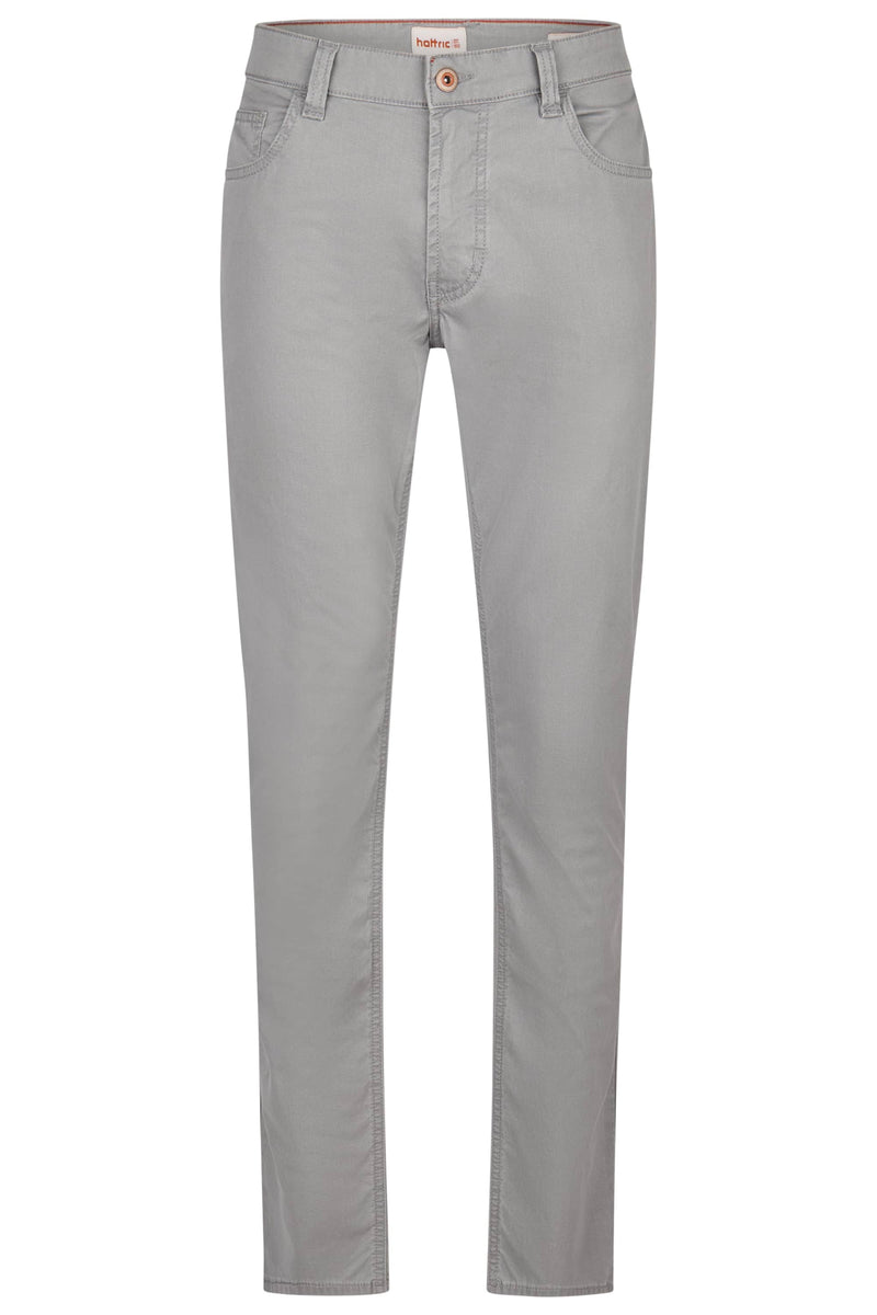 Hattric Mens Harris Slim 5 Pocket Trousers Grey Northern Ireland