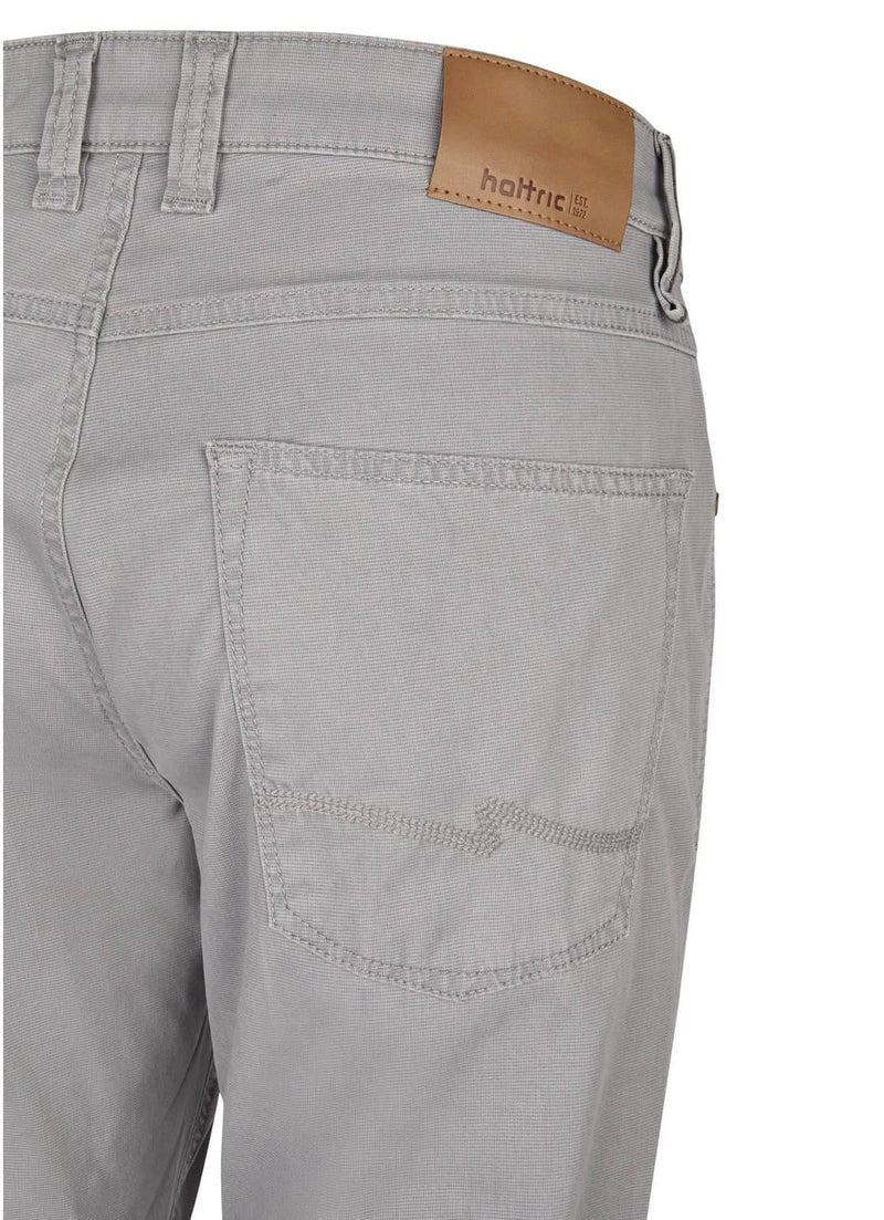 Hattric Mens Harris Slim 5 Pocket Trousers Grey Northern Ireland