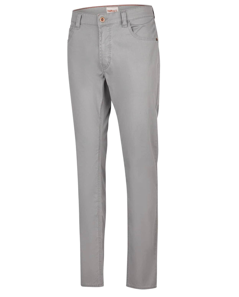 Hattric Mens Harris Slim 5 Pocket Trousers Grey Northern Ireland