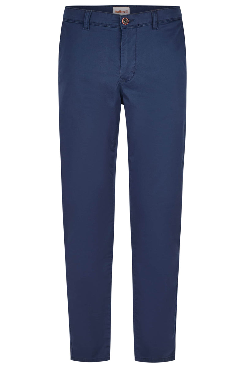 Hattric Mens Harvey Slim Chino Trousers Navy Northern Ireland Belfast