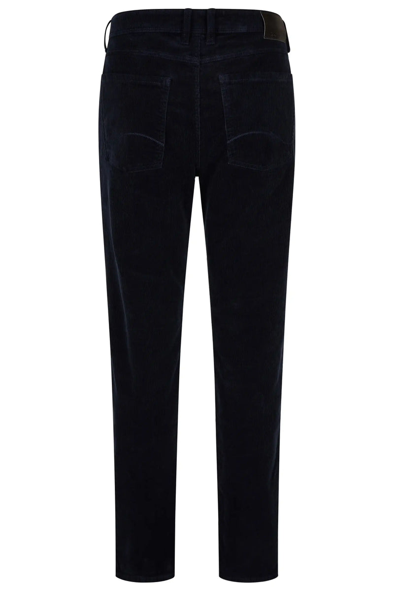 Hattric Mens Hunter Corduroy Trousers Smoke Navy Blue Northern