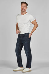 Hattric Men’s Jeans Hunter Straight Leg Stretch 688465 Blue Black