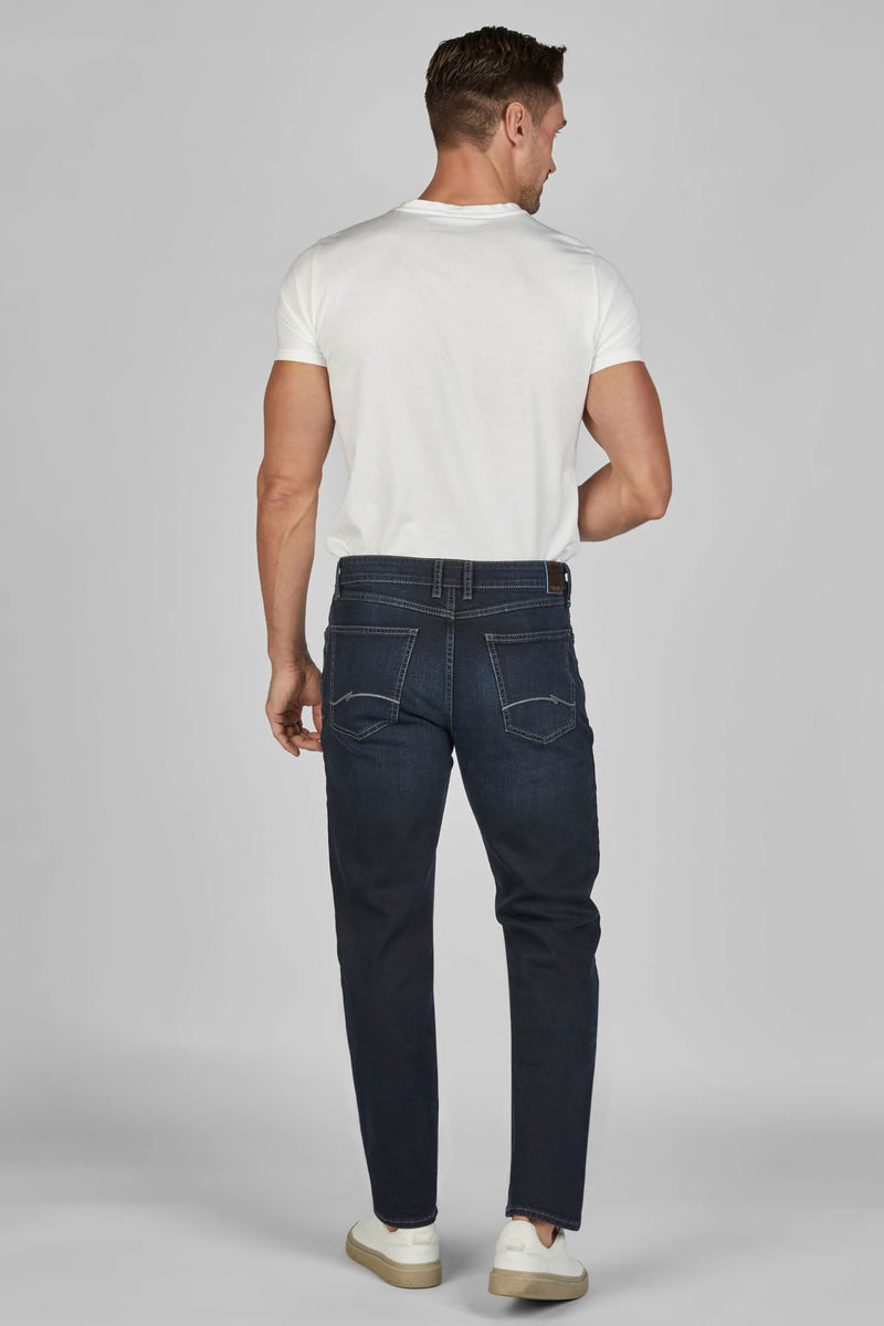 Hattric Men’s Jeans Hunter Straight Leg Stretch 688465 Blue Black
