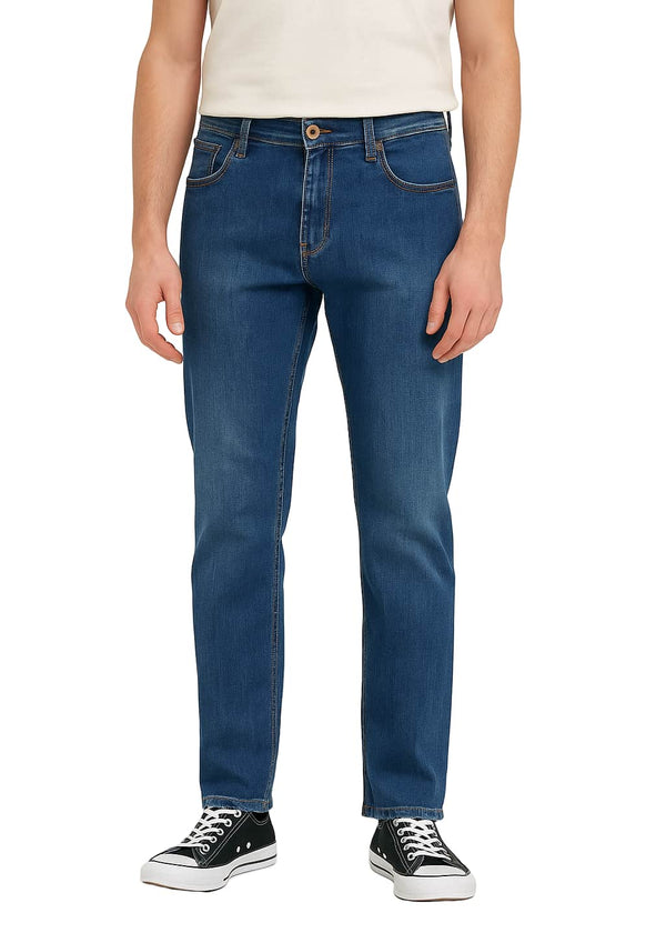 Hattric Mens Jeans Parker Regular Fit Indigo With Use Northern