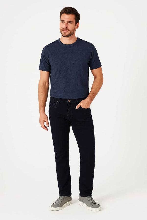 Hattric Mens Jeans Parker Straight Leg Blue/Black Northern Ireland