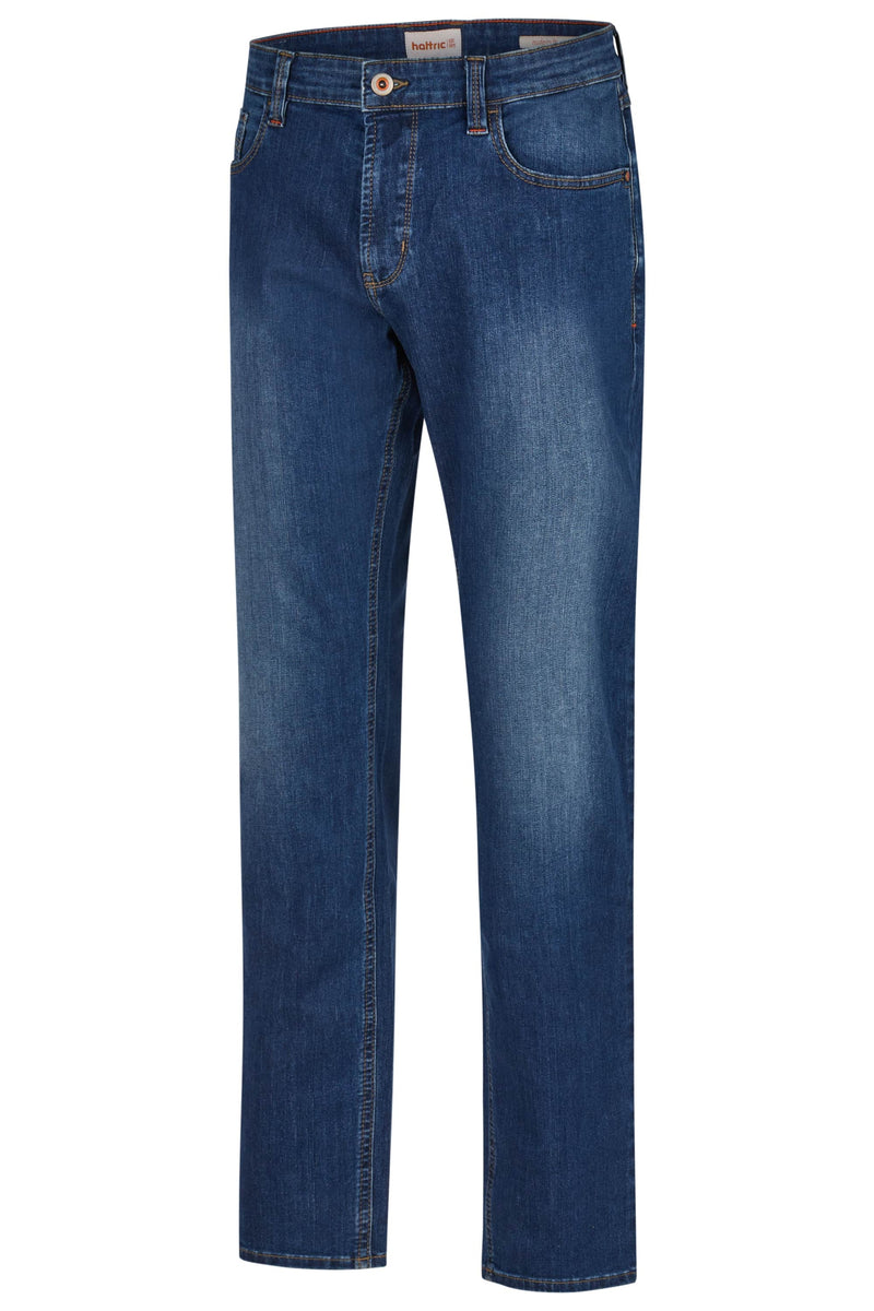 Hattric Mens Jeans Parker Straight Leg Indigo With Use Northern