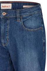 Hattric Mens Jeans Parker Straight Leg Indigo With Use Northern
