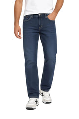 Hattric Mens Parker Straight Jeans Thermo Brushed Dark Indigo