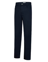 Hattric Parker Straight Lightweight Stretch Waist Chino Trousers Navy